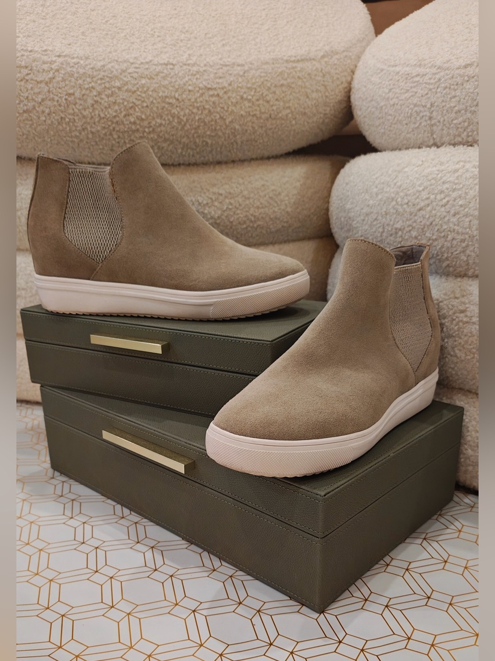 Steve Madden Taupe Sultan Bootie